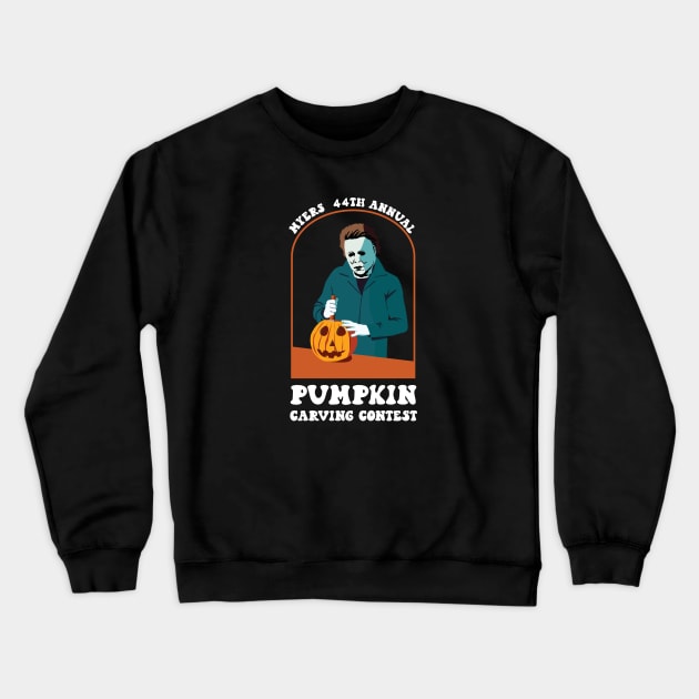 Myers 44th Annual Pumpkin Carving Contest Crewneck Sweatshirt by Cat Bone Design